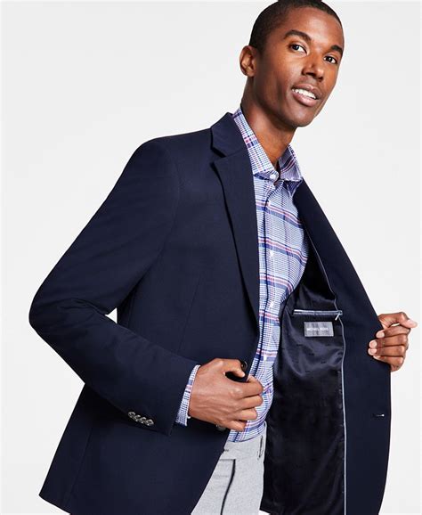 michael kors men's classic-fit stretch solid blazers|Michael Kors Men's Blazers and Sports Coats .